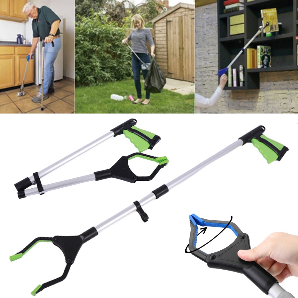 Foldable Litter Reacher Pickers Gripper Extender Hand Tools Portable Collapsible Garbage grabber