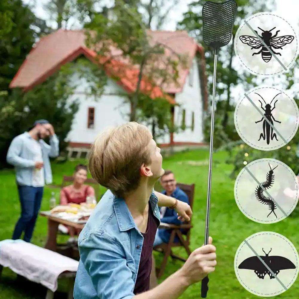 Fly swatter telescopic extendable