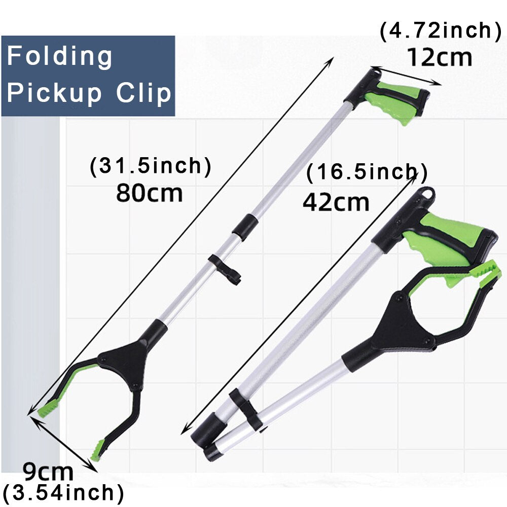 Foldable Litter Reacher Pickers Gripper Extender Hand Tools Portable Collapsible Garbage grabber