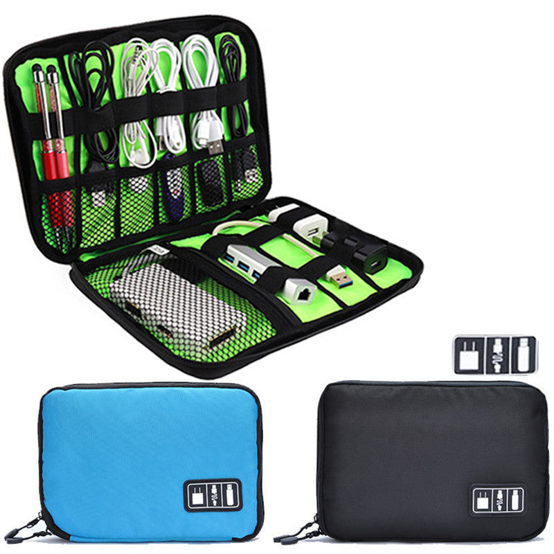 Gadget Cable Organizer Bag Travel Digital Electronic Accessories Storage Bag USB Charger Power Bank Holder Cable Makeup Box Bagsbags