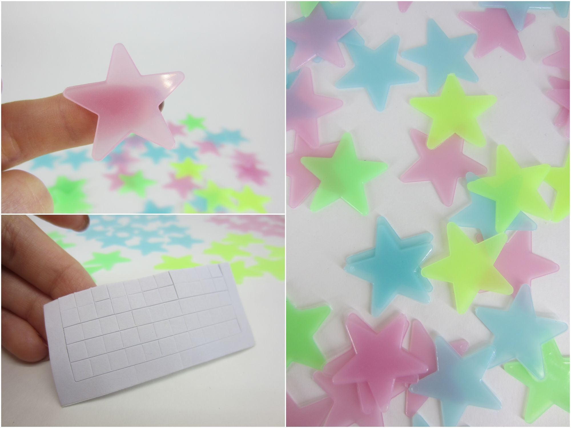 PVC Stars Glow Stickers Luminous In Dark Night