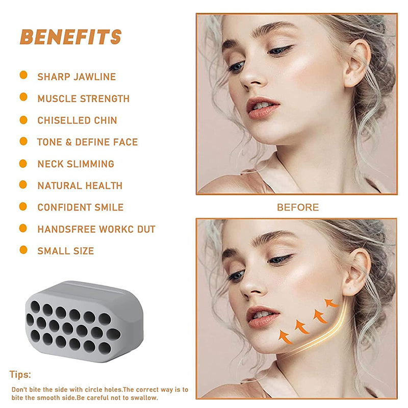 Silicone Jaw Exerciser Facial Toner & Jawline Fitness